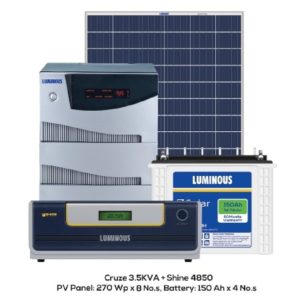 2kW Solar Panel System with Battery price in india