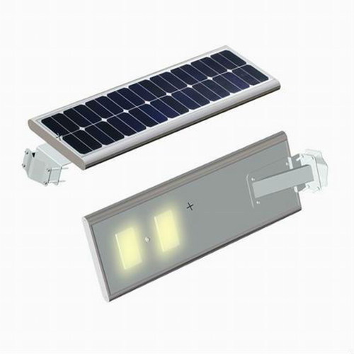 All in one integrated solar street light